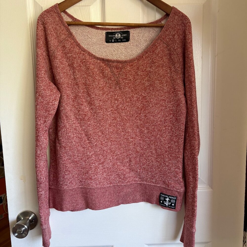 Women's Sailor Jerry Red Sweatshirt Top